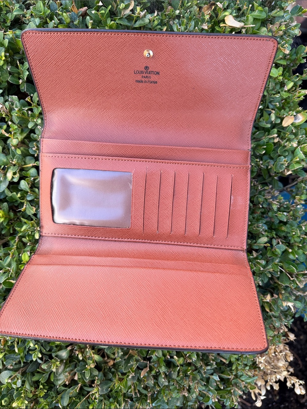 Louis Vuitton Monogram Continental Wallet with Orange Interior - Picture 10 of 12
